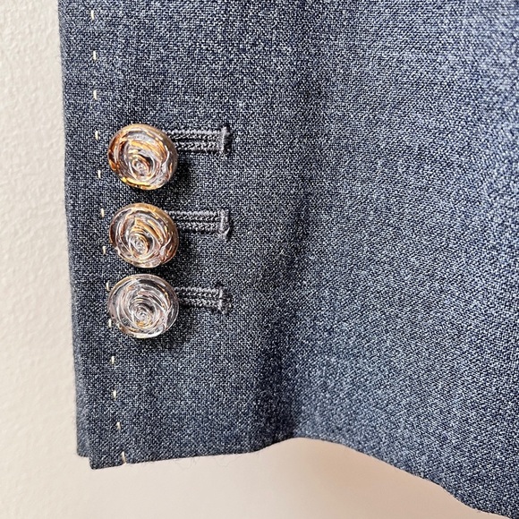 Classiques Entier Women’s Blue Single Breasted Blazer Size 6 - Picture 6 of 10